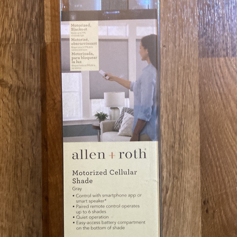 Allen + Roth motorized blinds 31 x 72 - Picture 3 of 5